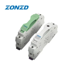 CFPV-63L 1P 50A 1500V 50kA 14x85mm DC Fuse Holder with/without indicator