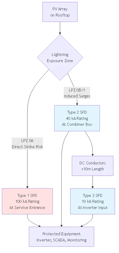 What is DC SPD? Surge Protection Device Fundamentals - Process flow diagram