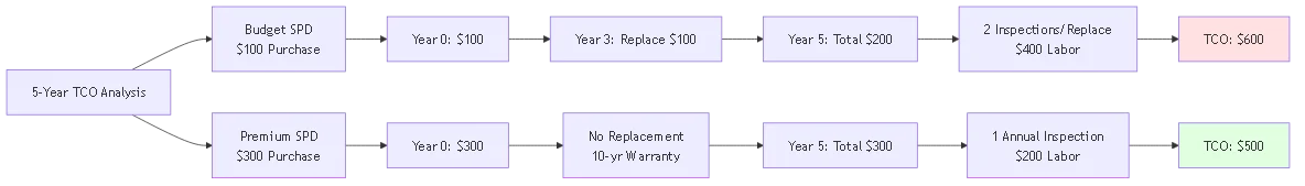 Buying Solar Surge Protectors: Warranty & Failure Indicators - Process flow diagram