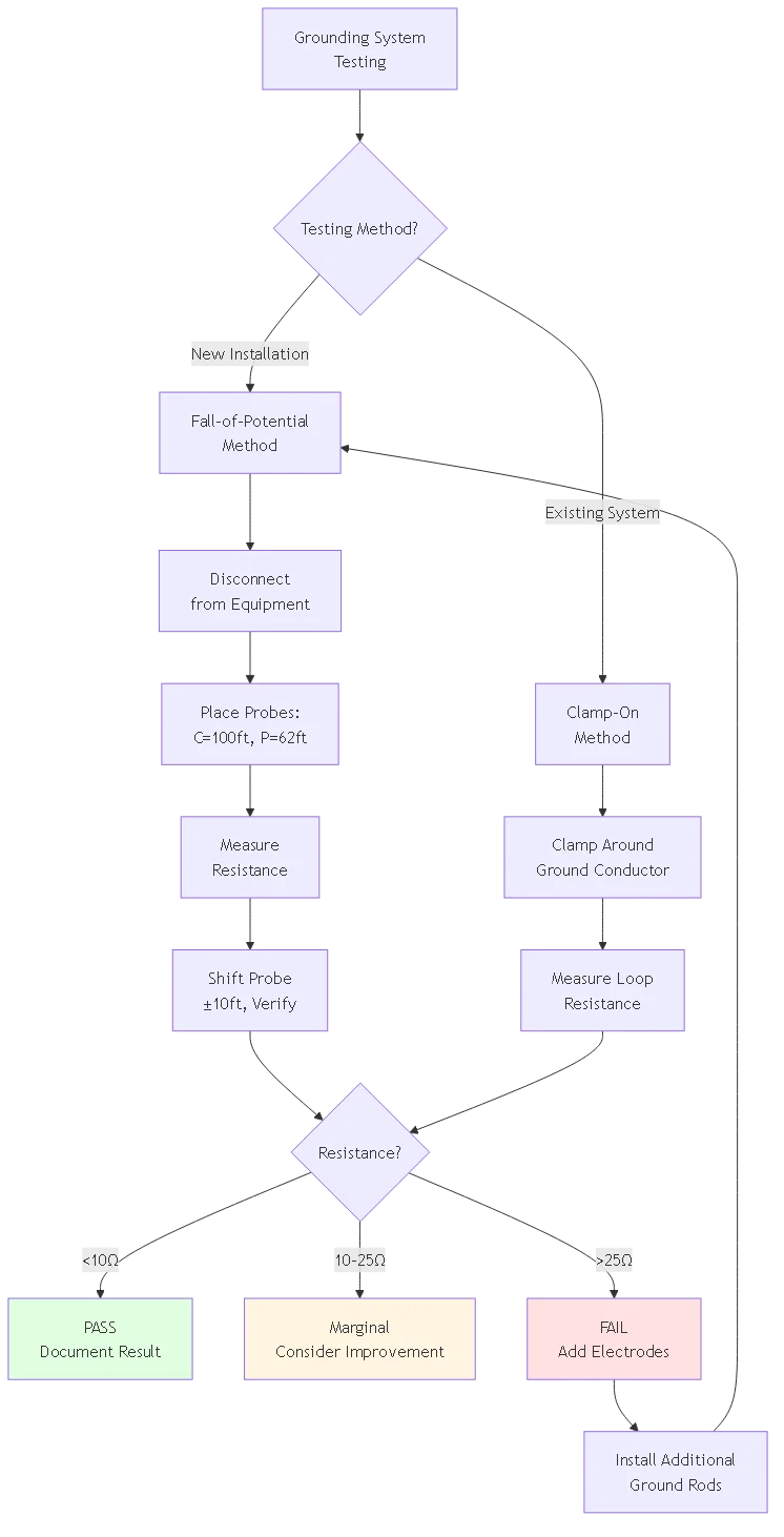 Blog #69: How to Install Solar Panel Lightning Protection - Grounding Methods - Process flow diagram