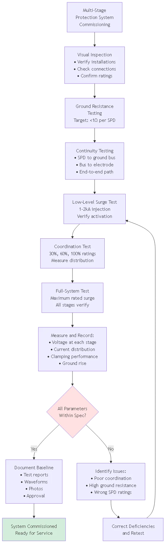 DC Surge Protection System Design: Multi-Stage Coordination 2025 - Process flow diagram