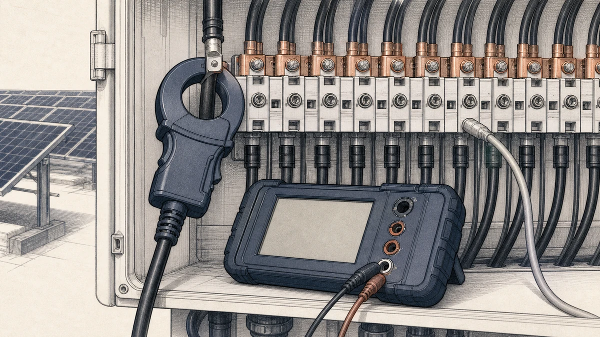 PV Combiner Box: test or measurement
