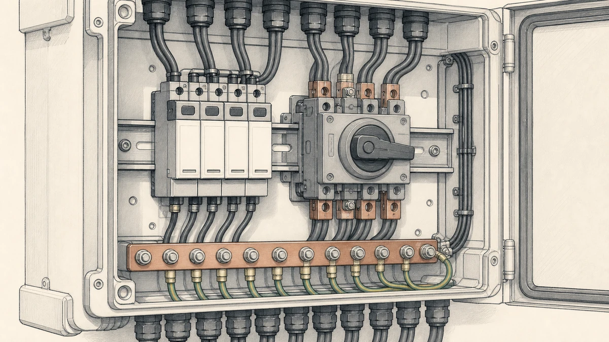 PV Combiner Box: test or measurement